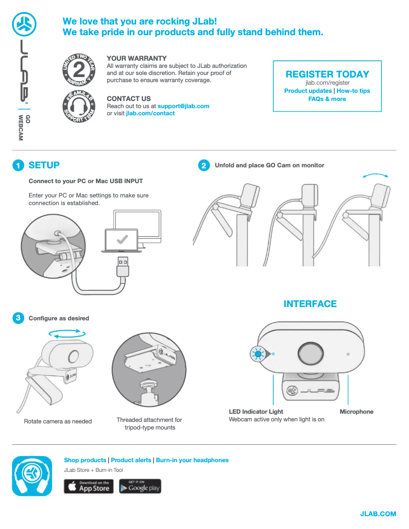 Page n°1 - Manuel utilisateur JLab Go