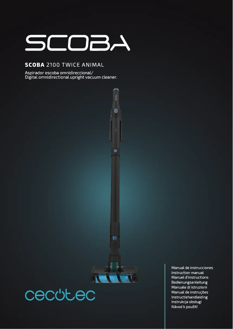 Page n°1 - Manuel utilisateur Cecotec Scoba 2100 Twice Animal