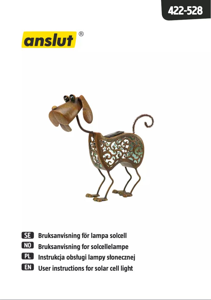 Page n°1 - Manuel utilisateur Anslut 422-528