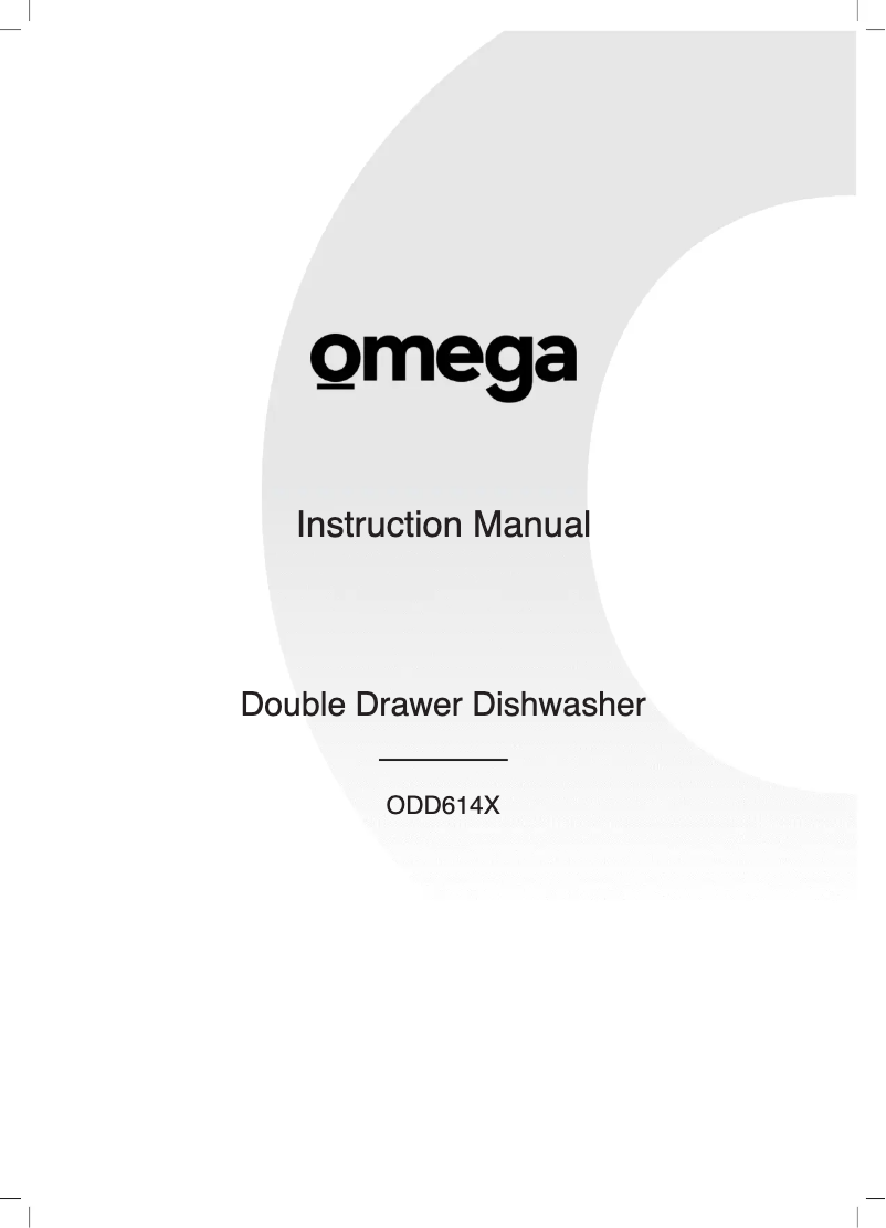 Page n°1 - Manuel utilisateur Omega ODD614X