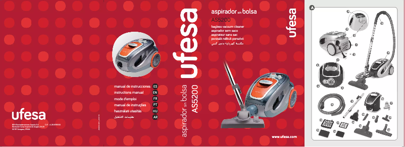 Page n°1 - Manuel d'utilisation et d'entretien Ufesa AS5200