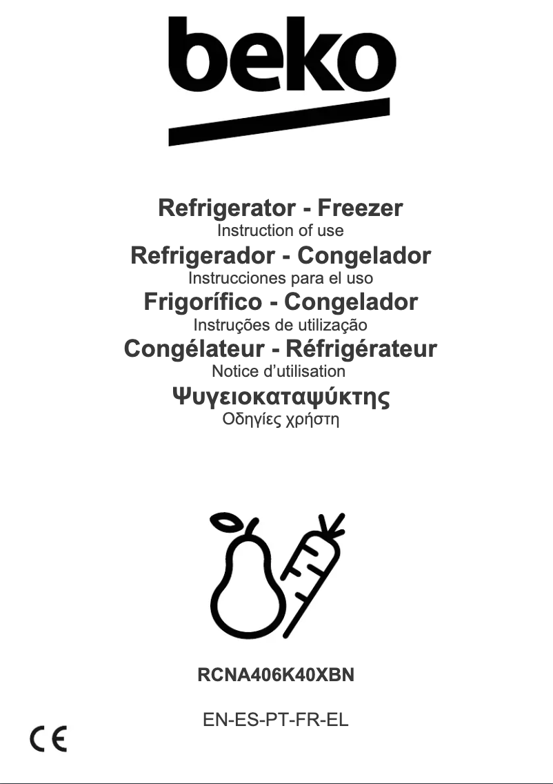 Image de la première page du manuel de l'appareil RCNA406K40XBN