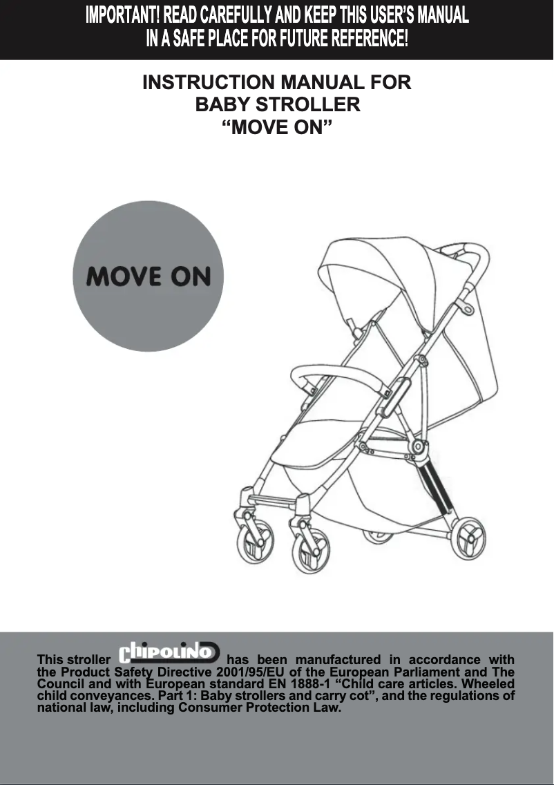 Page n°1 - Manuel utilisateur Chipolino Move On