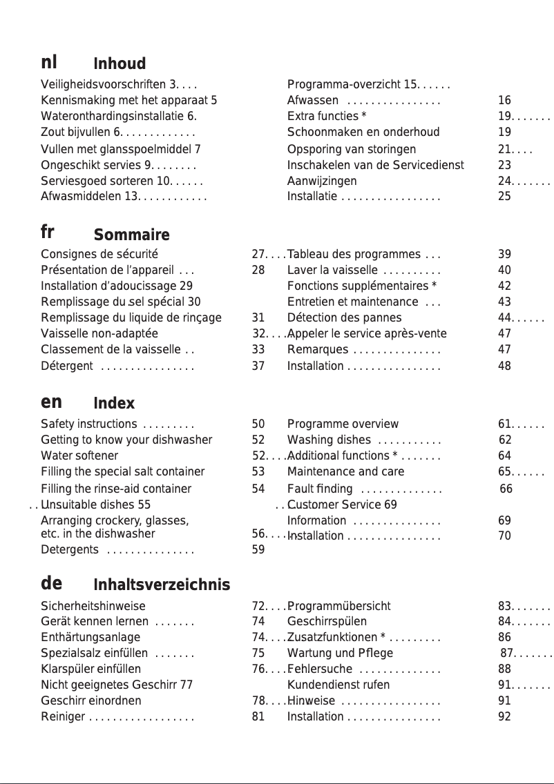 Page 1 de la notice Manuel utilisateur Atag VA9011XT