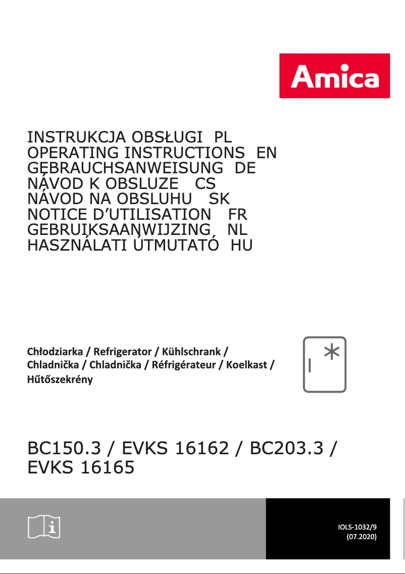 Page n°1 - Label énergétique Amica BC211.4