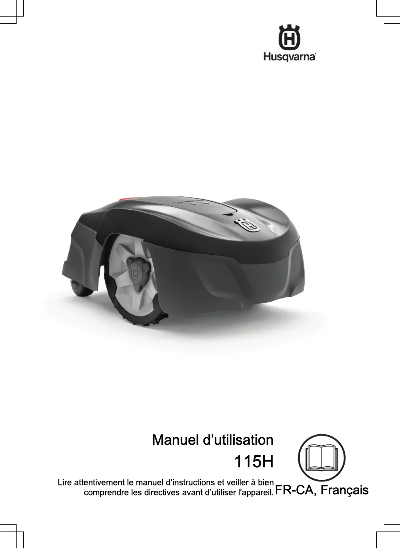 Page n°1 - Manuel utilisateur Husqvarna Automower 115H
