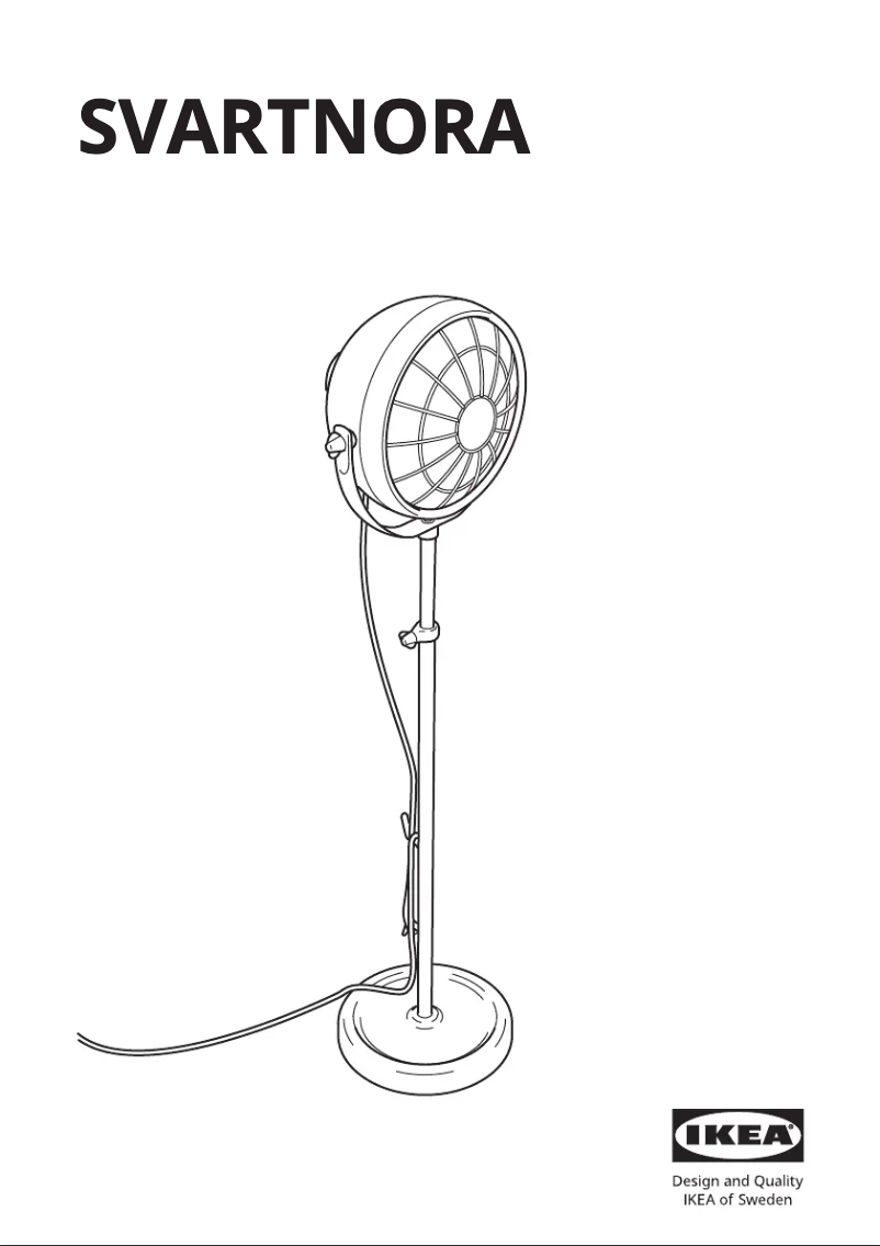 Image de la première page du manuel de l'appareil SVARTNORA 004.594.37