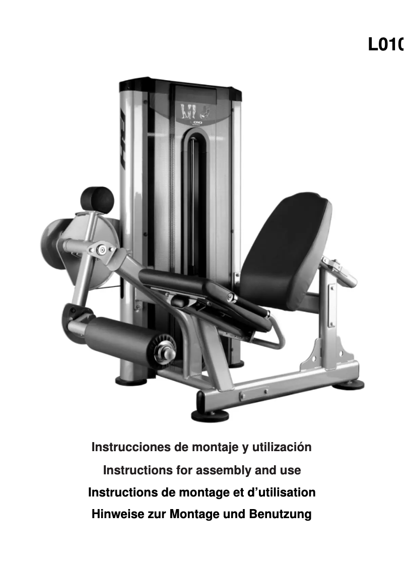 Page 1 of the manual User Manual BH Fitness L010
