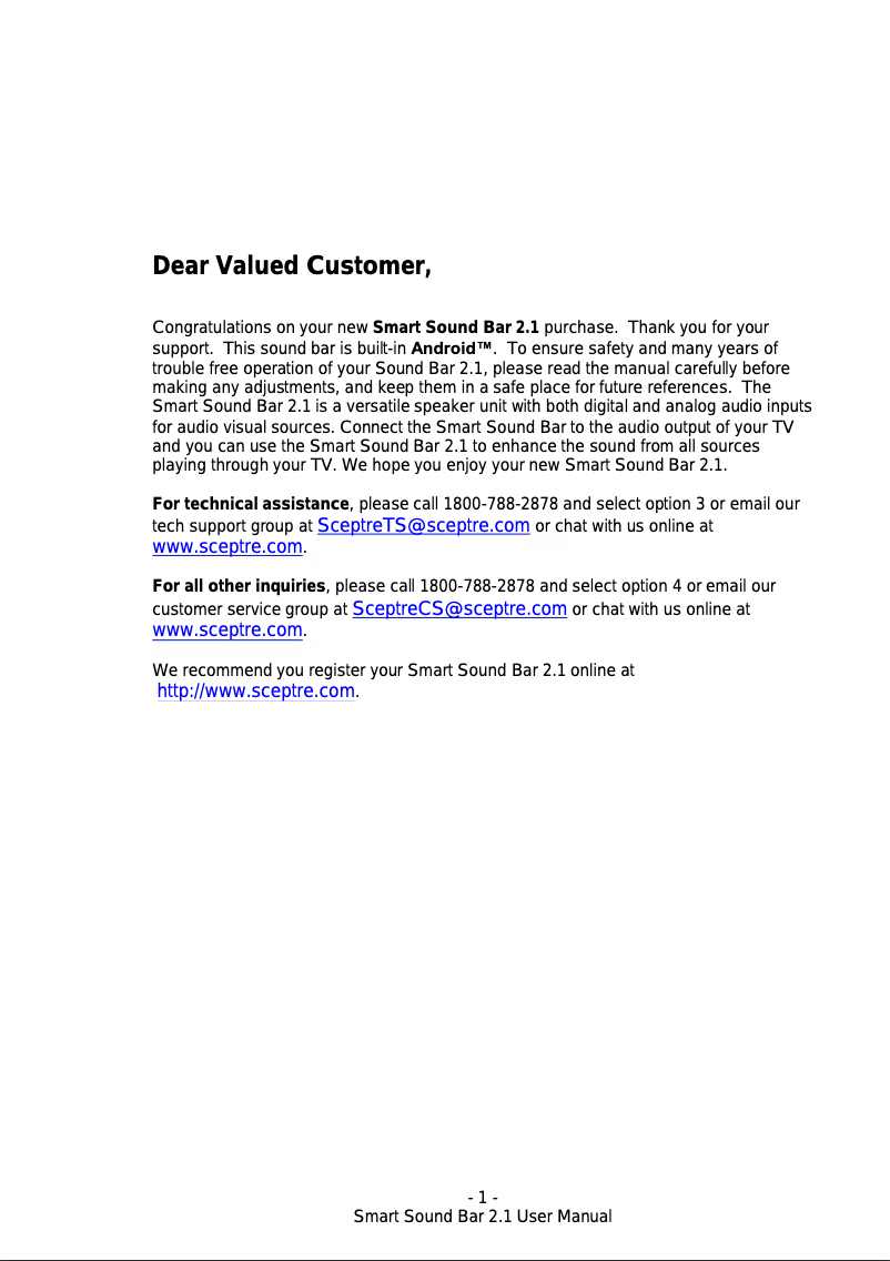 Image de la première page du manuel de l'appareil SB301524