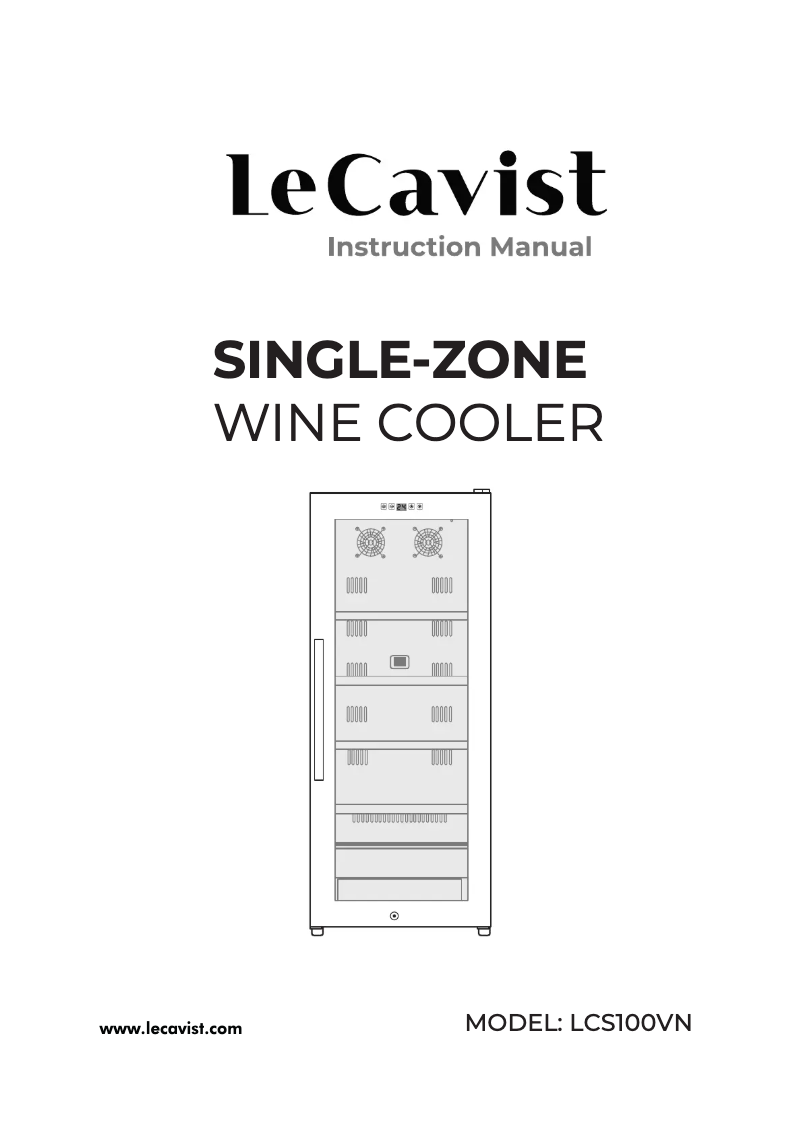 Page n°1 - Manuel utilisateur LeCavist LCS100VN