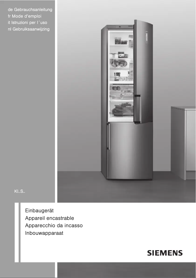 Page n°1 - Manuel utilisateur Siemens KI38SA50IE