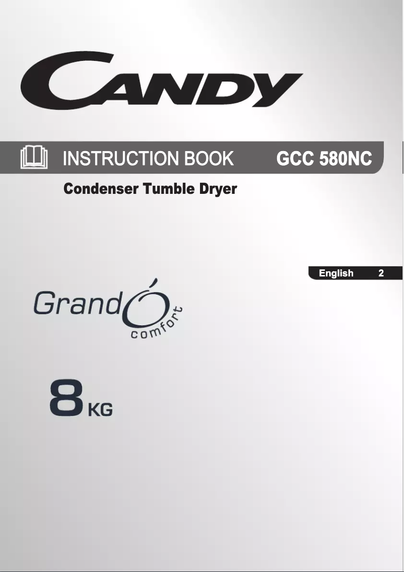 Page n°1 - Manuel utilisateur Candy GCC 580NC-80