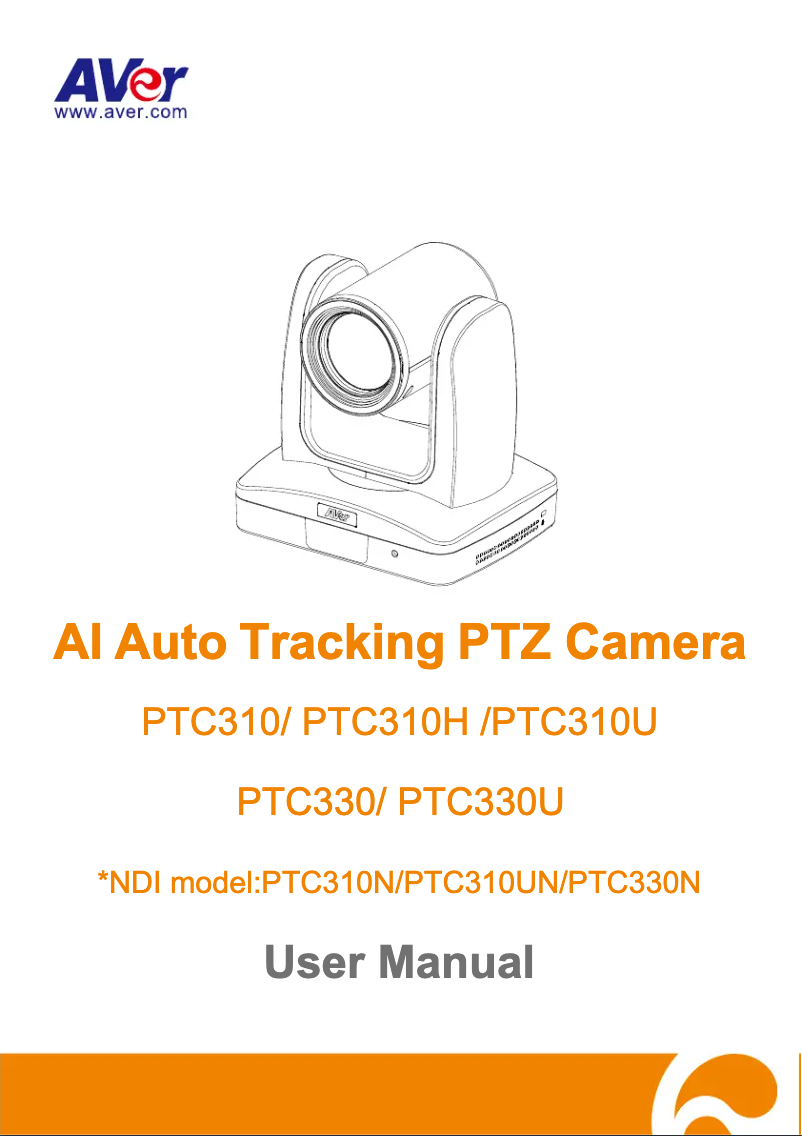 Page 1 de la notice Manuel utilisateur AVer PTC310HN