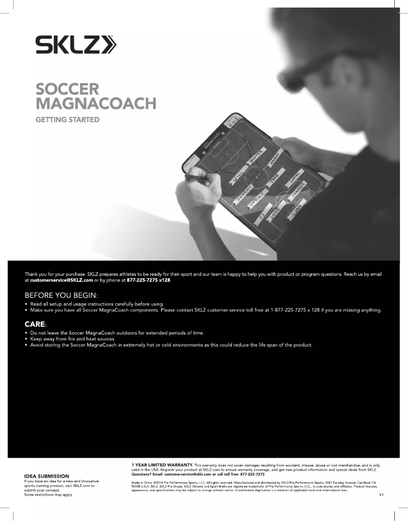 Image de la première page du manuel de l'appareil MAG-SOC-001