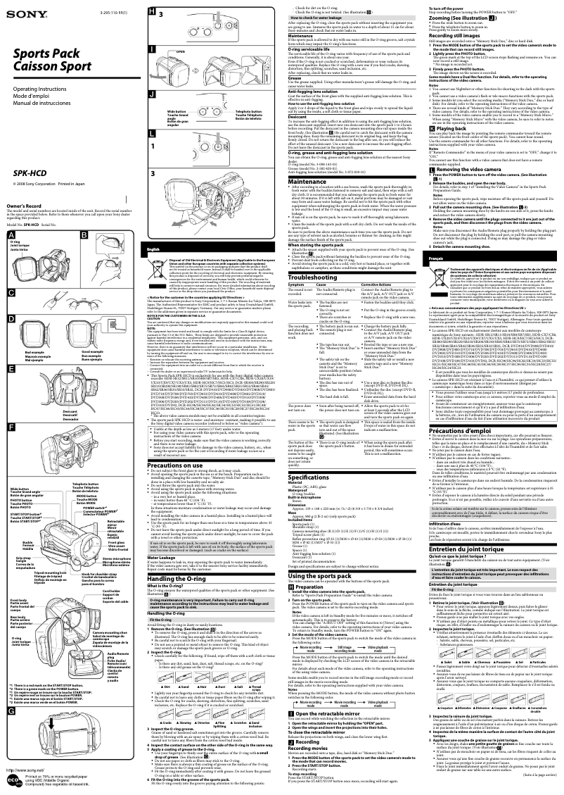 Imagen de la primera página del manual del dispositivo SPK-HCD