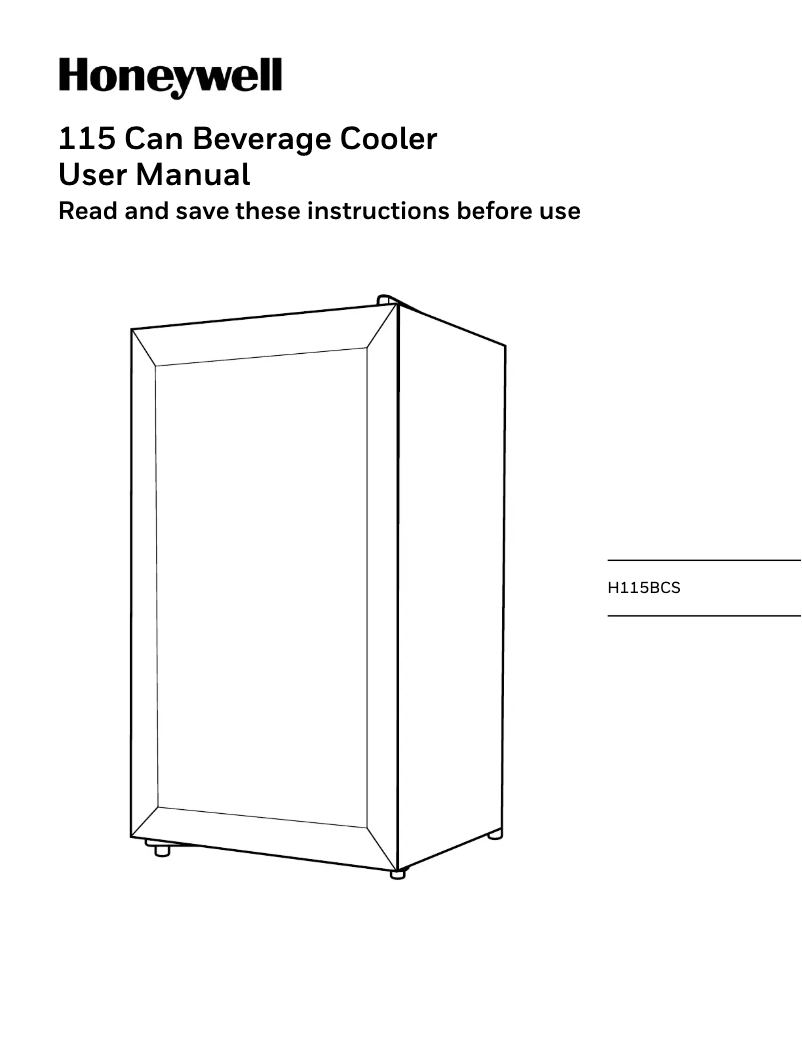 Page 1 de la notice Manuel utilisateur Honeywell H115BCS