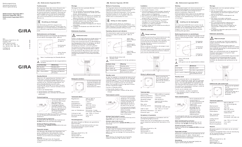 Página 1 del manual Manual de usuario Gira 2265