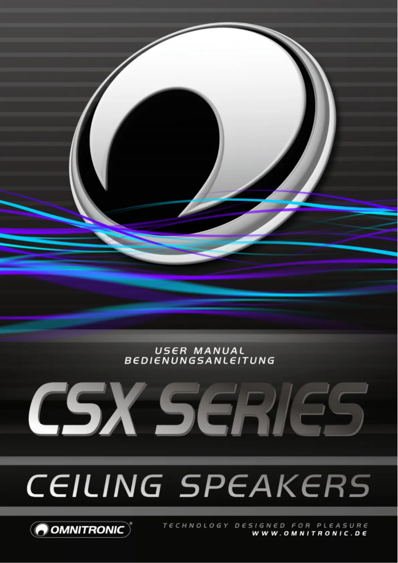 Page n°1 - Manuel utilisateur Omnitronic CSX-8