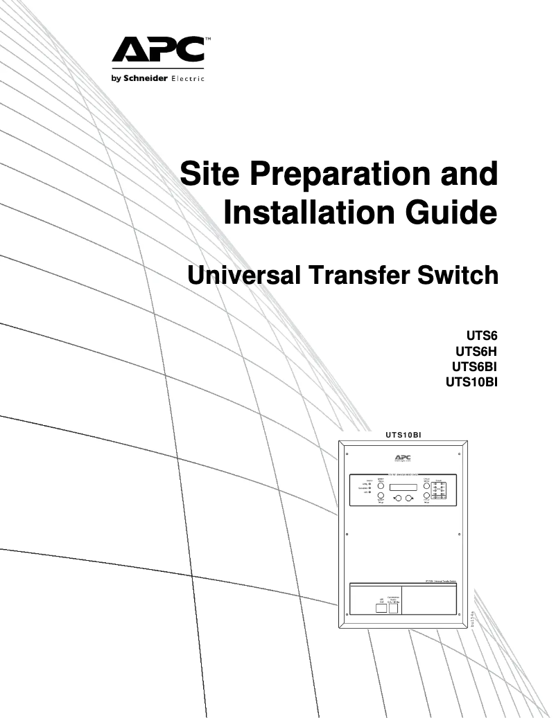 Image de la première page du manuel de l'appareil UTS10BI