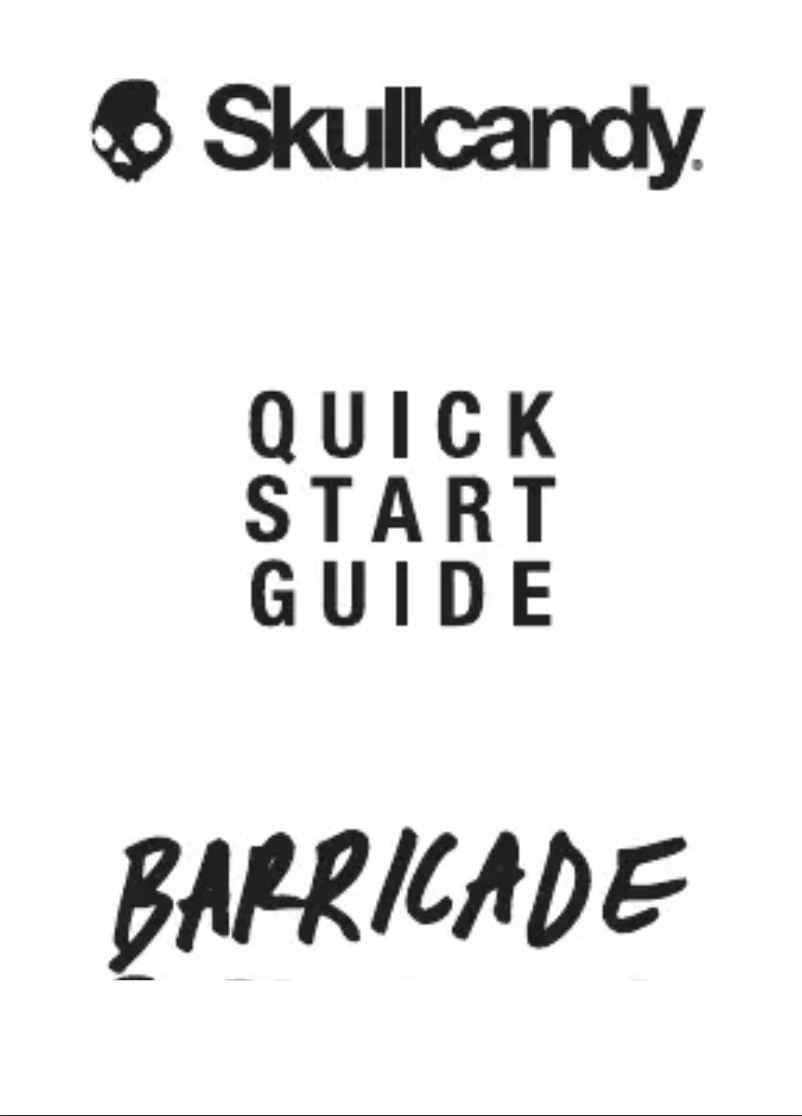 Page n°1 - Manuel utilisateur Skullcandy Barricade