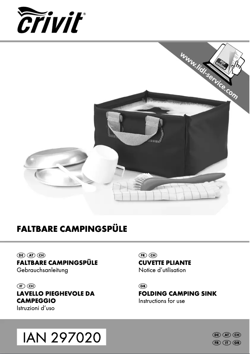 Page 1 de la notice Manuel utilisateur Crivit CS-2992