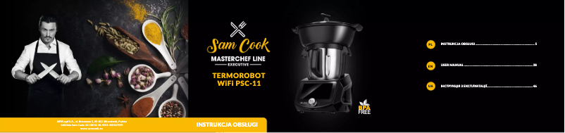 Page n°1 - Manuel utilisateur Sam Cook PSC-11