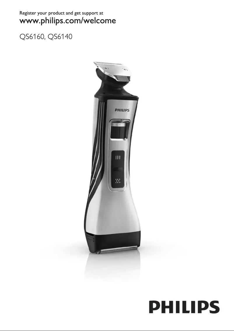 Page n°1 - Manuel utilisateur Philips StyleShaver Pro QS6160