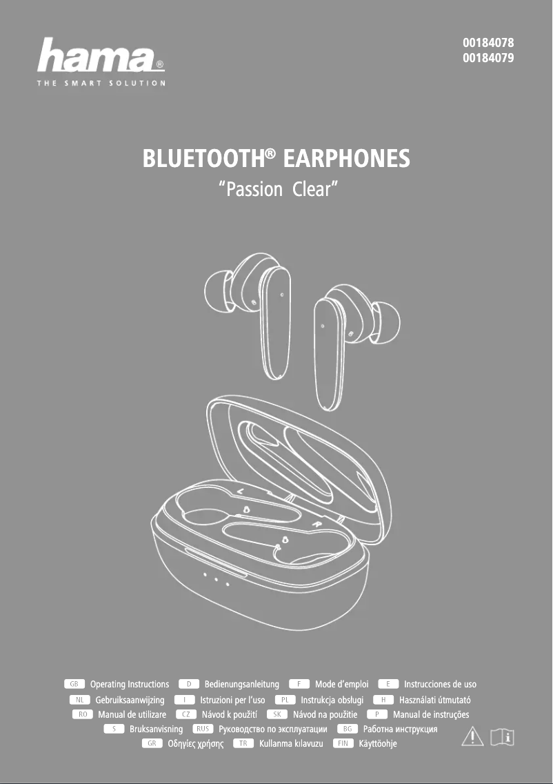 Page 1 de la notice Manuel utilisateur Hama Passion Clear