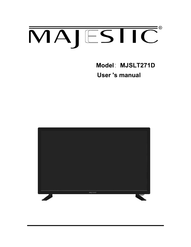 Page n°1 - Manuel utilisateur Majestic SLT271D