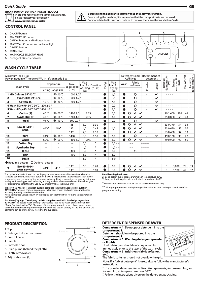 Imagen de la primera página del manual del dispositivo EWDE 861483 S UK