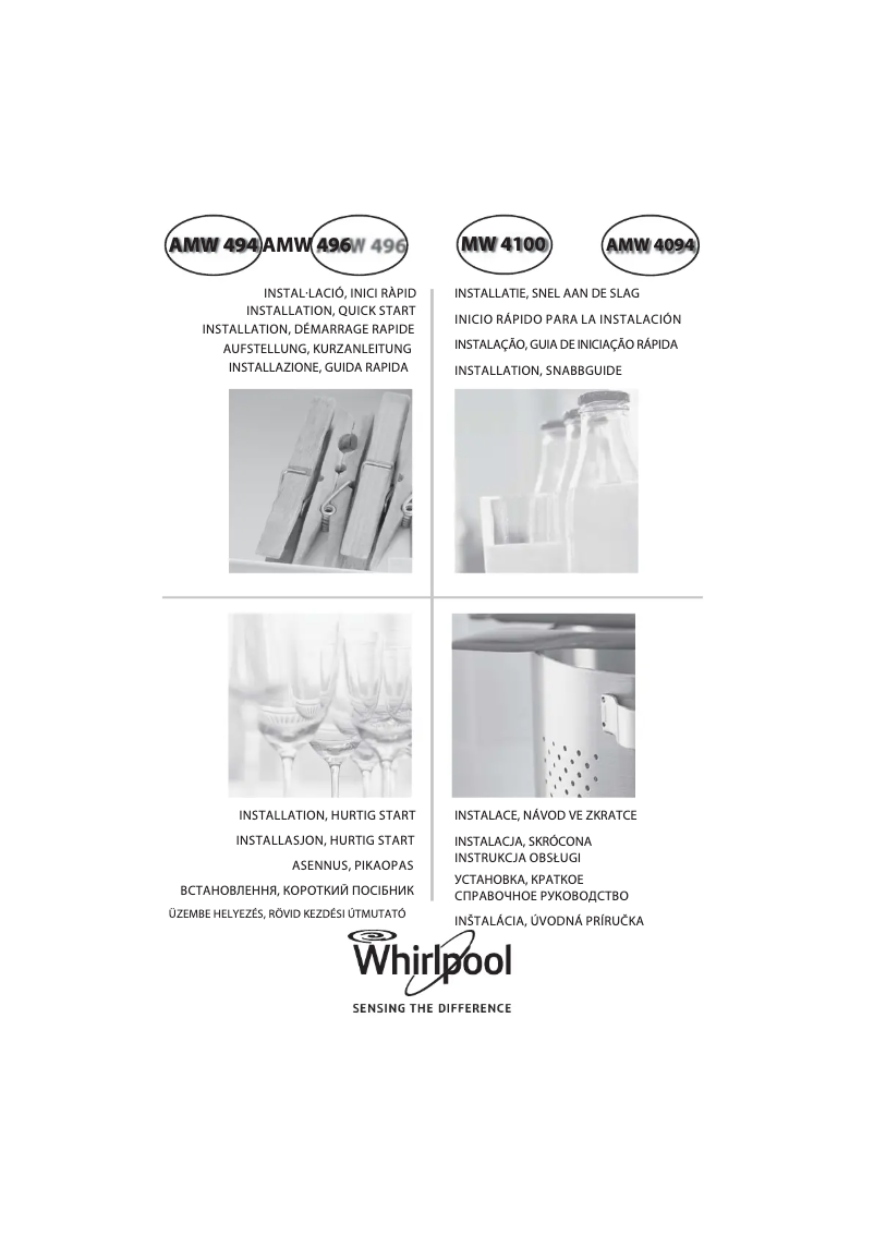 Page n°1 - Mode d'emploi Whirlpool AMW 496