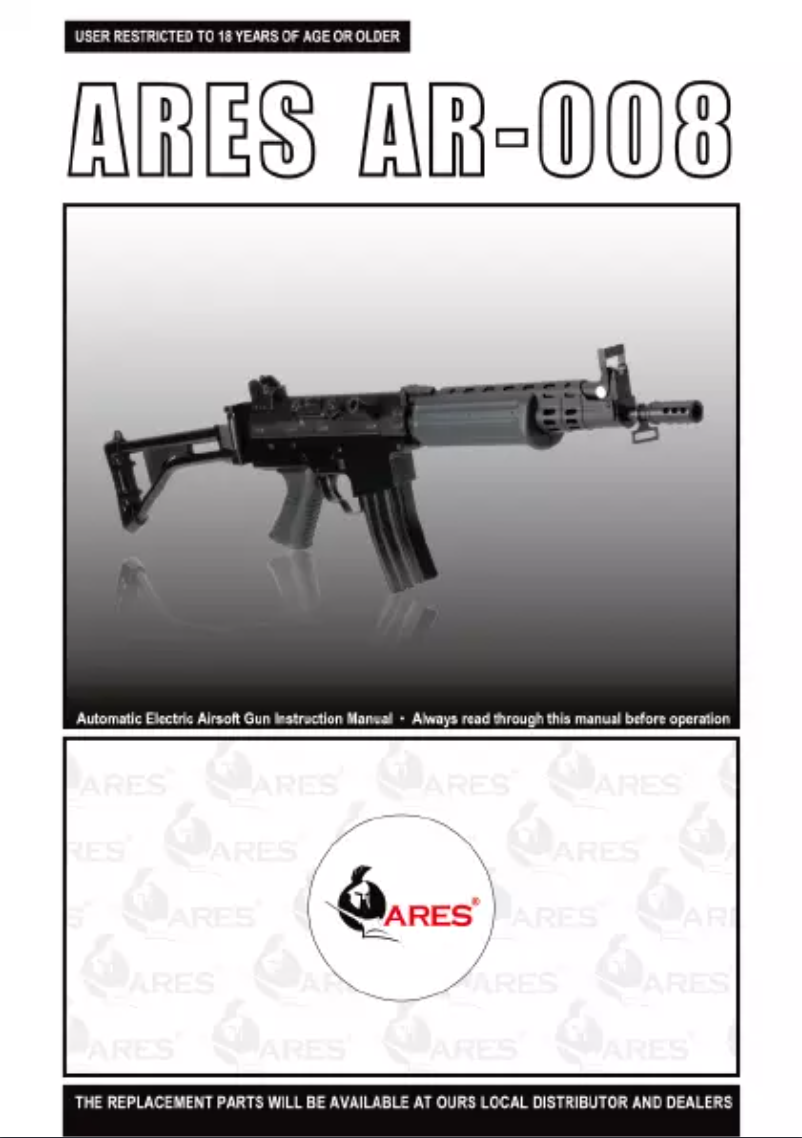 Image de la première page du manuel de l'appareil AR-008