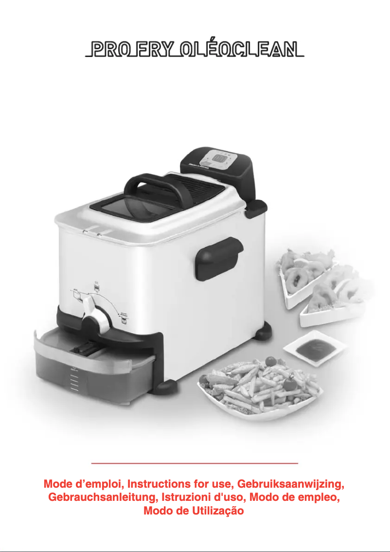 Page 1 de la notice Manuel utilisateur Tefal Pro Fry Oleoclean FR700930
