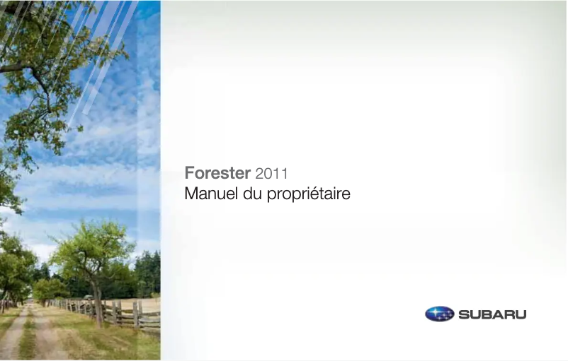 Page 1 de la notice Manuel utilisateur Subaru Forester (2011)