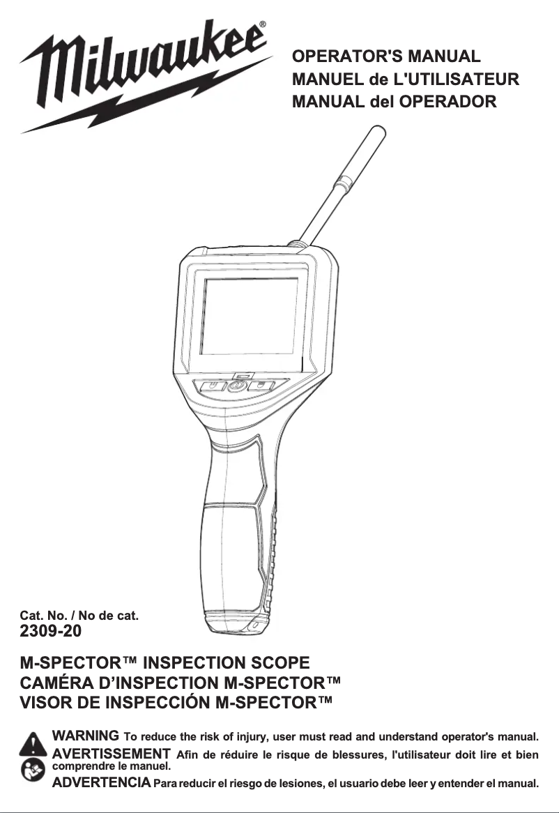 Page n°1 - Manuel utilisateur Milwaukee 2309-20