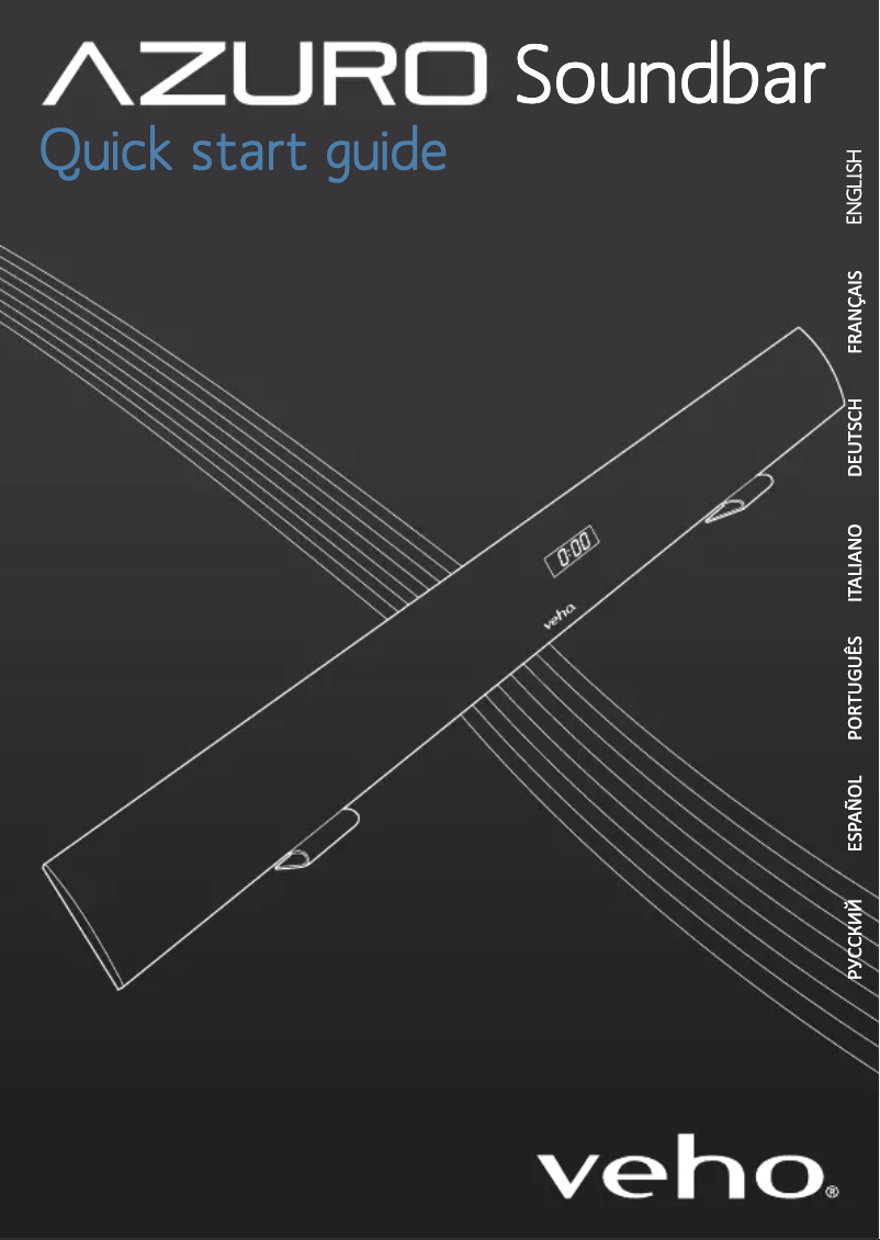 Page 1 de la notice Manuel utilisateur Veho Azuro Soundbar