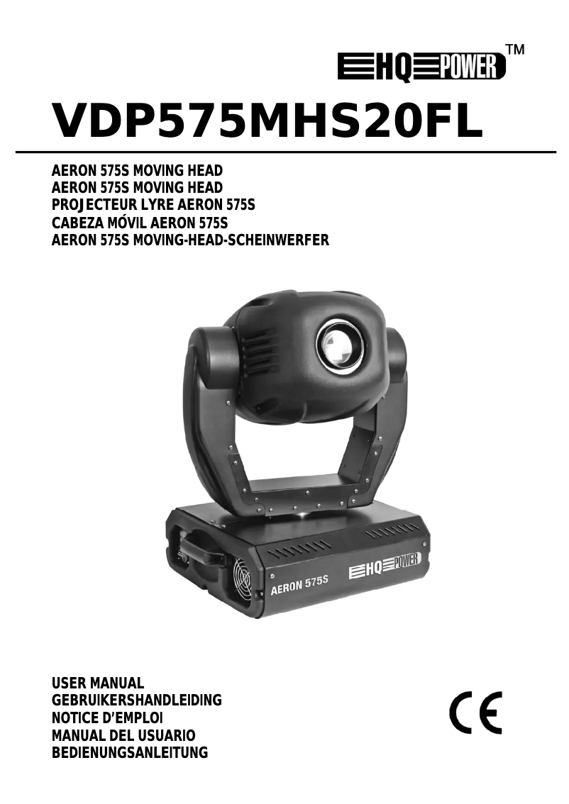 Page 1 de la notice Manuel utilisateur HQ Power VDP575MHS20FL