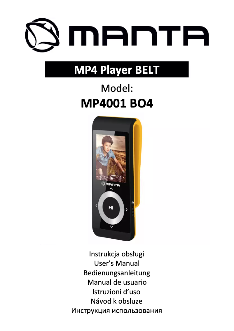 Image de la première page du manuel de l'appareil MP4001 BO4 Belt