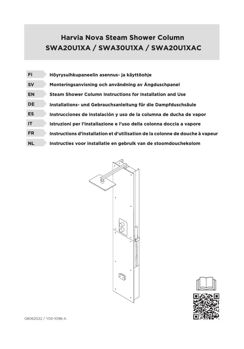 Image de la première page du manuel de l'appareil Nova SWA20U1XA