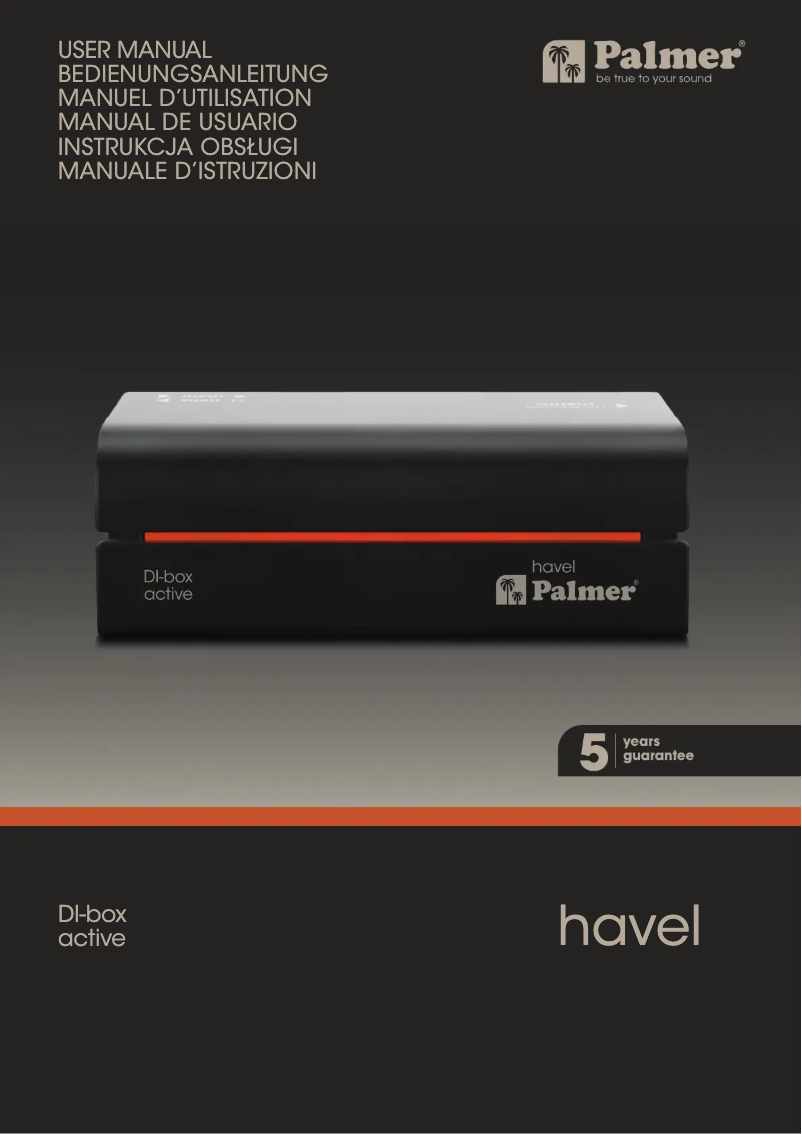 Page 1 de la notice Manuel utilisateur Palmer RIVER havel