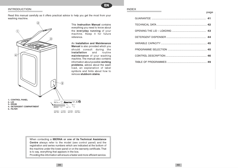 Image de la première page du manuel de l'appareil ITL 1013 T