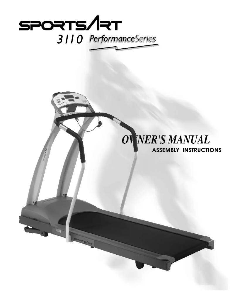 Página 1 del manual Manual de usuario SportsArt 3110