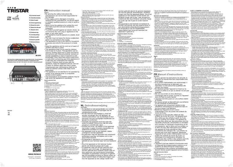 Página 1 del manual Manual de usuario TriStar RA-2993