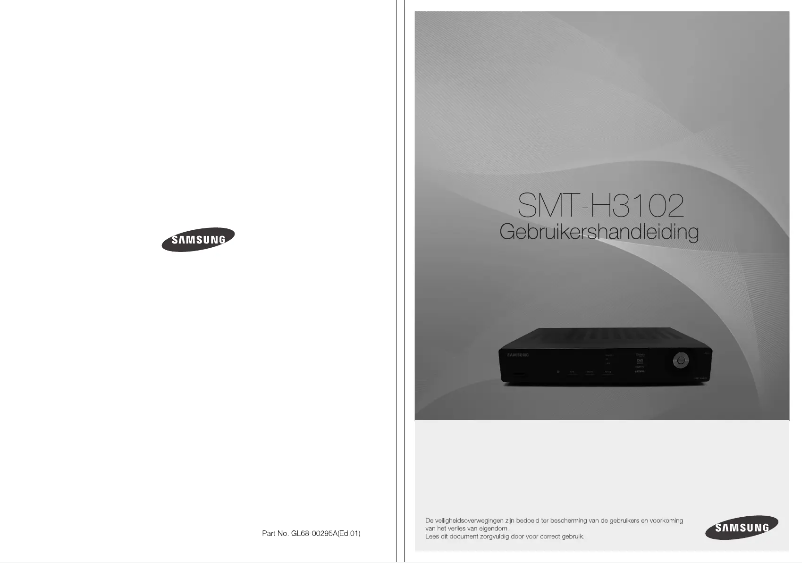 Page 1 de la notice Manuel utilisateur Samsung SMT-H3102
