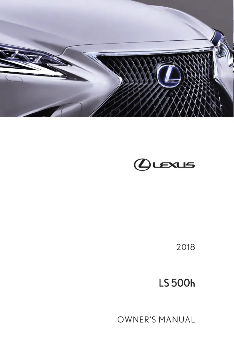Image de la première page du manuel de l'appareil LS 500 (2018)