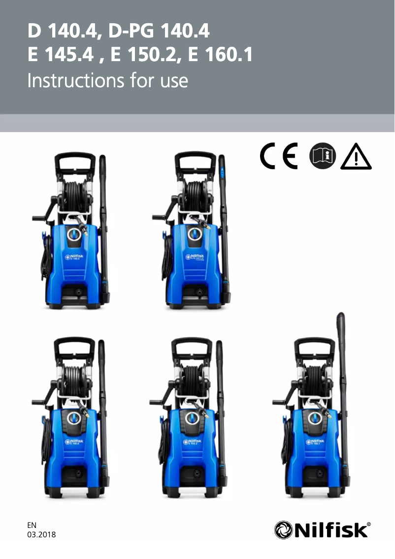 Page 1 de la notice Manuel utilisateur Nilfisk E 150.2-9 X-TRA