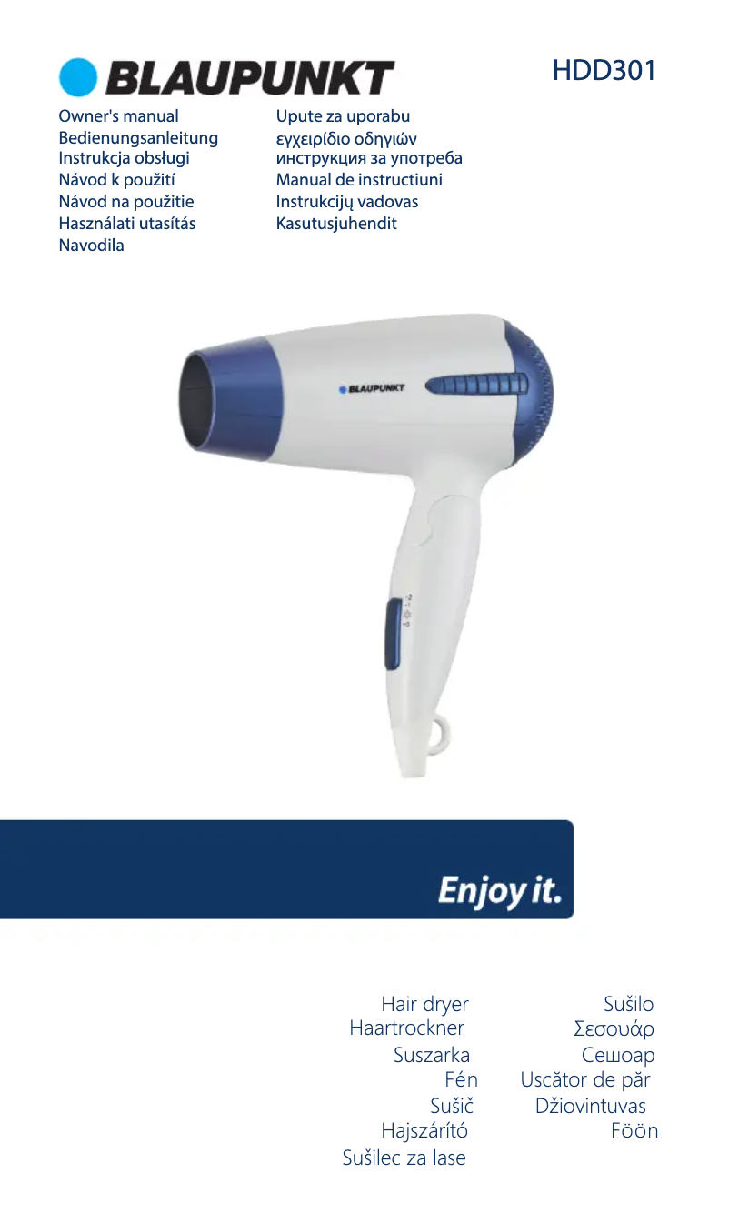 Imagen de la primera página del manual del dispositivo HDD301