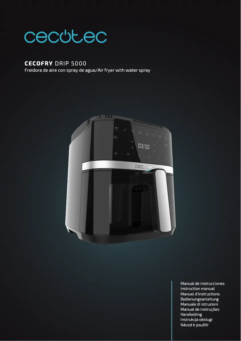 Page n°1 - Manuel utilisateur Cecotec Cecofry Drip 5000