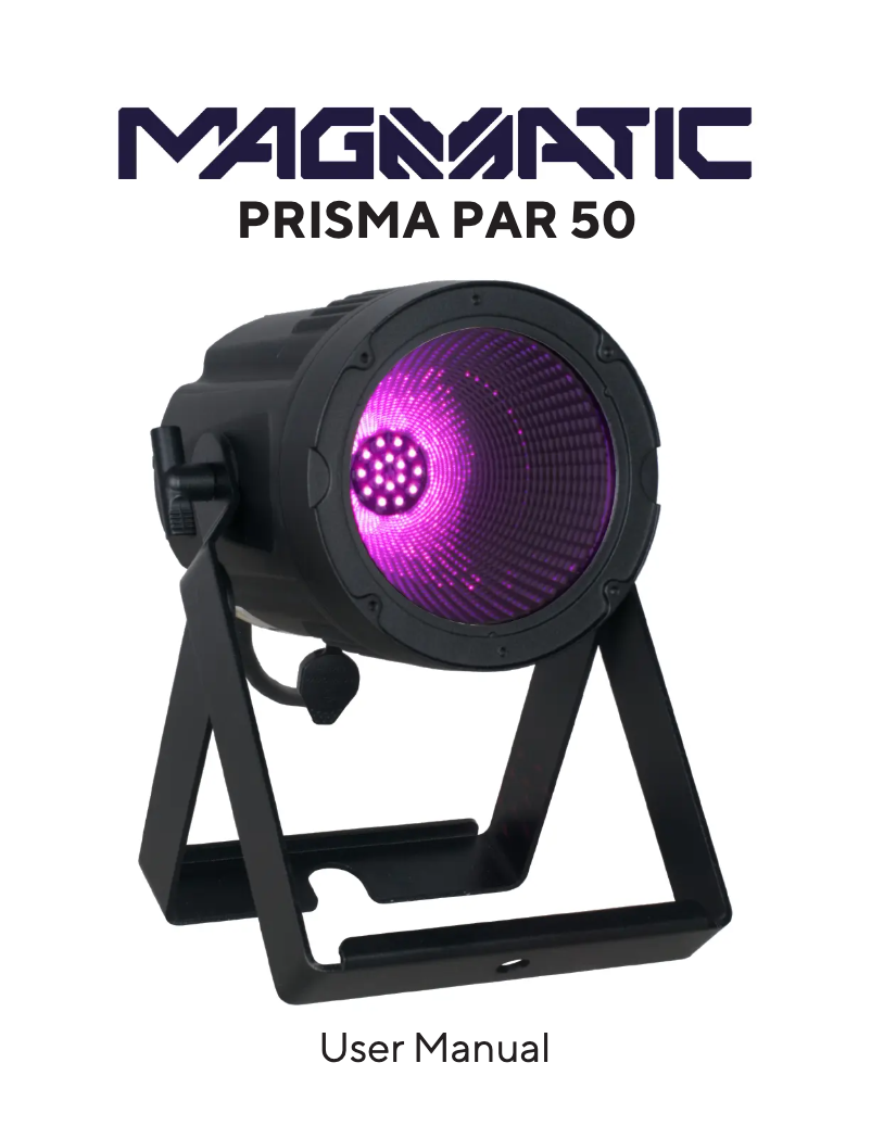 Page 1 de la notice Manuel utilisateur Magmatic Prisma PAR 50