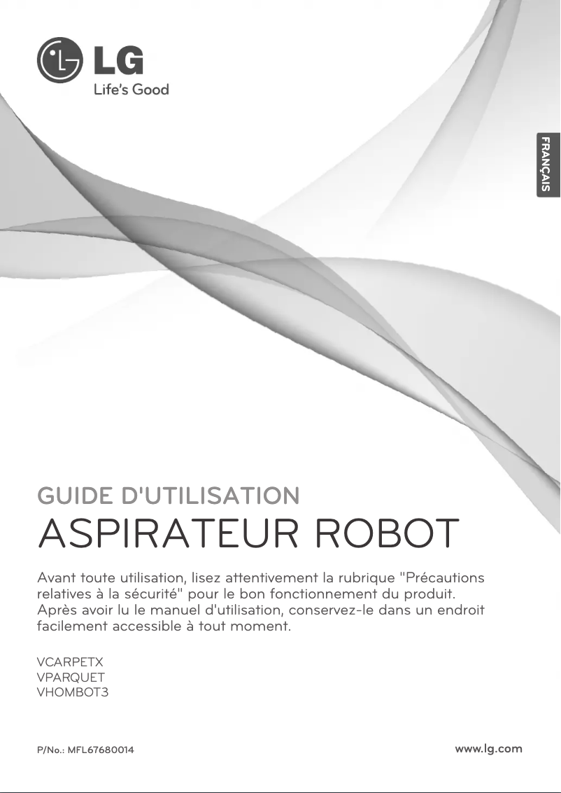 Page n°1 - Manuel utilisateur LG VCARPETX